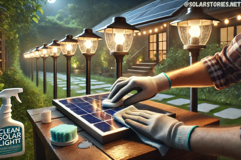 how to clean solar lights