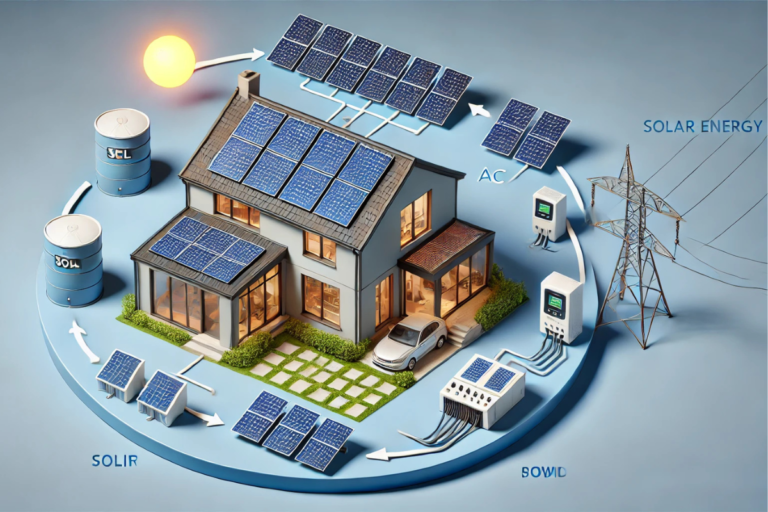 how does solar energy work diagram step by step