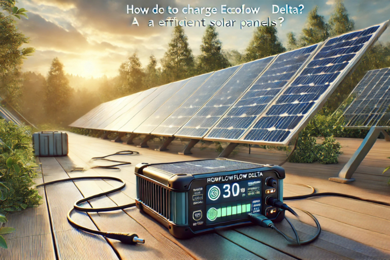 how do you charge ecoflow delta with solar panels