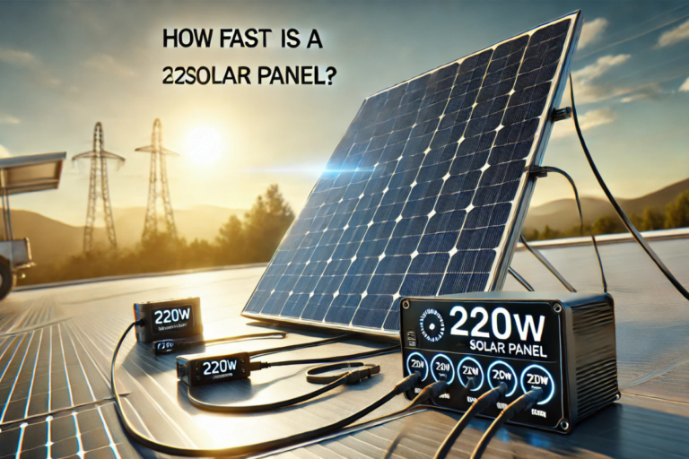 how fast is 220w solar panel