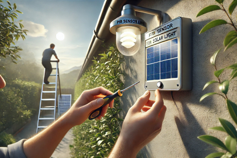 how to fix a pir sensor solar light