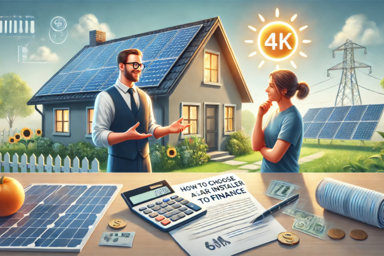 how to choose a solar installer to finance