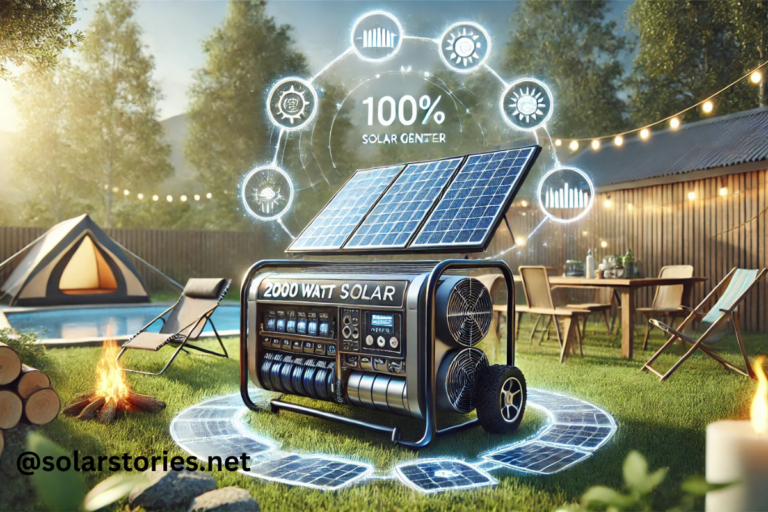 2000 watt solar generator