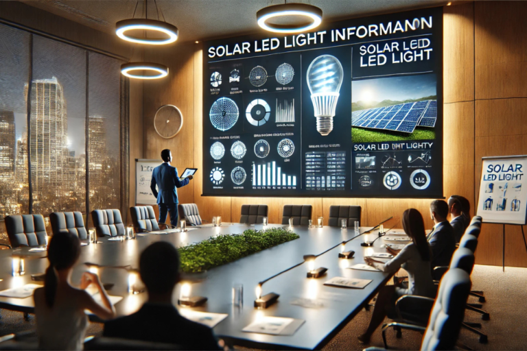 solar led light company information ppt