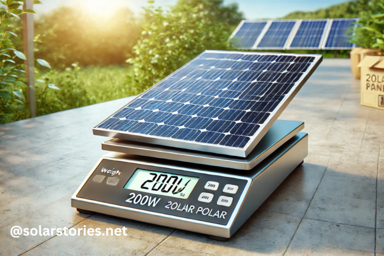 how much weight is 200w solar panel