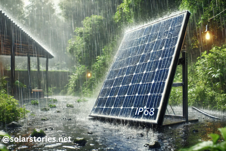 ip68 leave out in rain solar panel