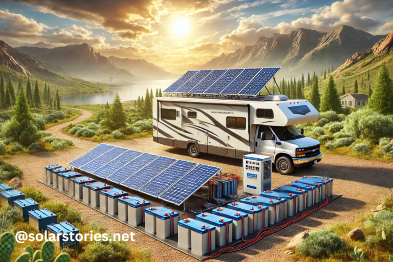 rv total off grid system with batteries and solar