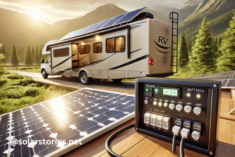 solar battery charger rv switch