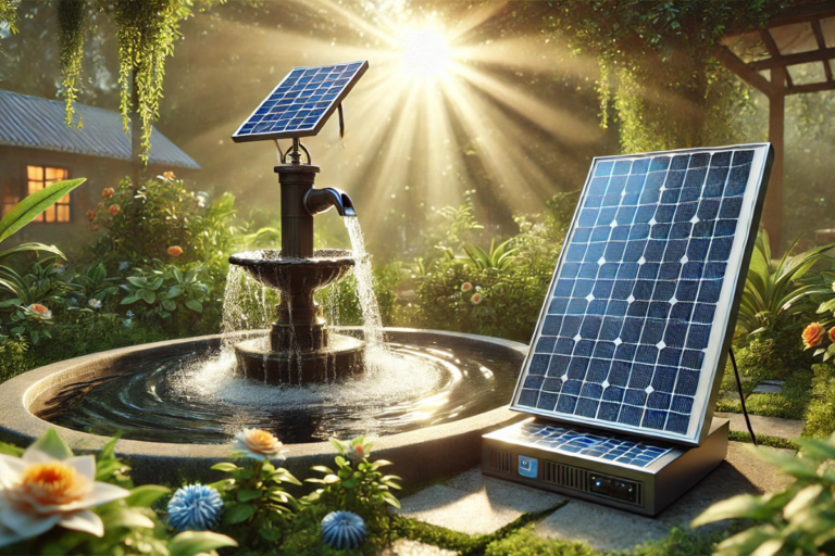 solar panel water fountain pump