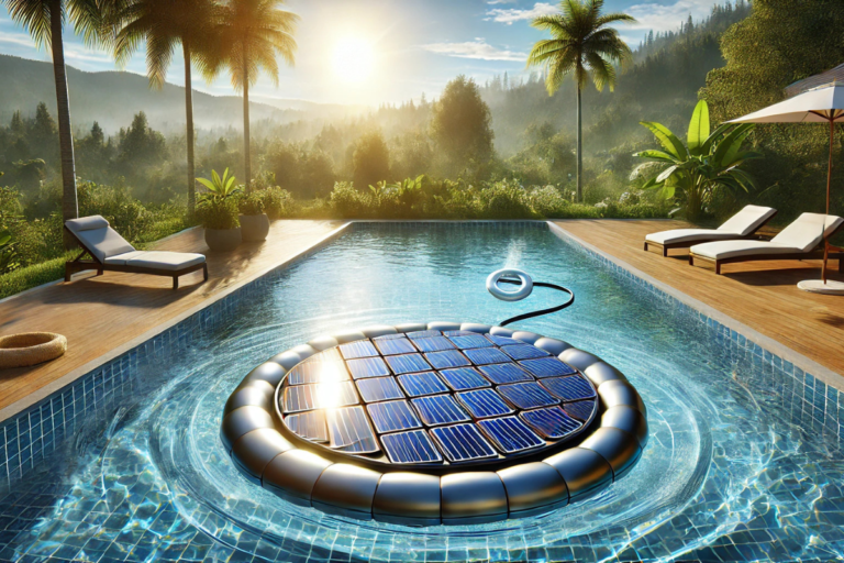 floating pool solar heater