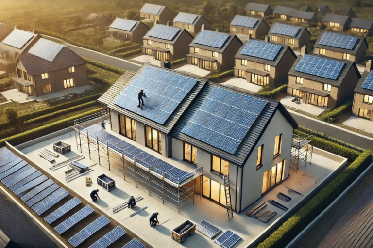 solar panel layout for new build